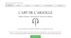 Desktop Screenshot of lartdelaiguille.com