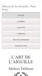 Mobile Screenshot of lartdelaiguille.com